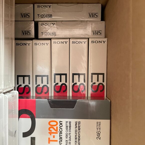 VHS tapes (still sealed)